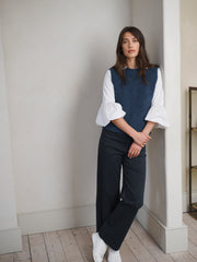 Ash cotton full length jean - Soft Grey