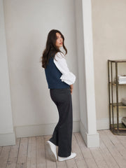 Ash cotton full length jean - Soft Grey