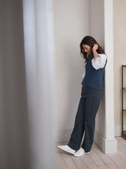 Ash cotton full length jean - Soft Grey