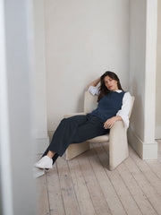 Ash cotton full length jean - Soft Grey