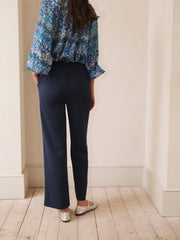 Thea viscose stretch trouser - Navy