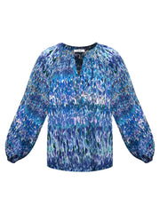 Angelica silk watercolour splash top