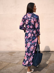 Beth blurred block print dress