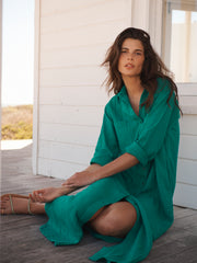 Green Cotton Dress