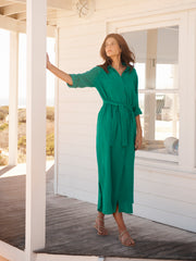 Green Cotton Dress