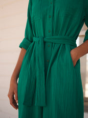 Green Cotton Dress