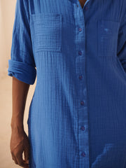 Blue Cotton Dress