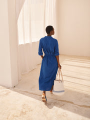 Blue Cotton Dress