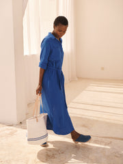 Blue Cotton Dress