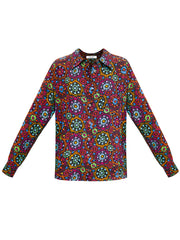 Chiara silk kaleidoscope shirt