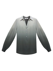 Dani silk dip dye shirt - Khaki dip dye