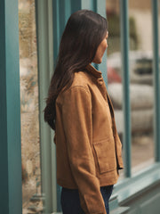 Eliza suede jacket - Tan