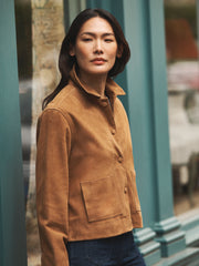 Eliza suede jacket - Tan