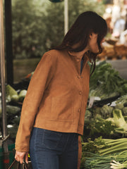 Eliza suede jacket - Tan