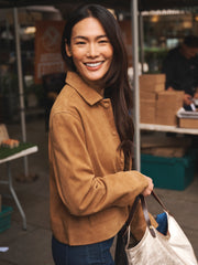Eliza suede jacket - Tan