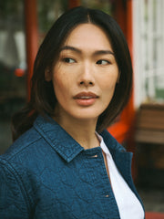 Elodie cotton quilted jacket - Denim