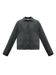 Eliza suede jacket - Dark Jade