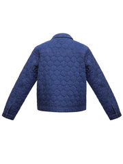 Elodie cotton quilted jacket - Denim