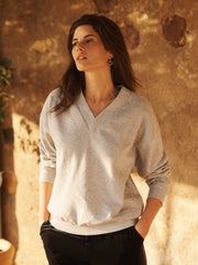 Vida cotton sweatshirt - Grey Marl