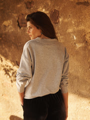Vida cotton sweatshirt - Grey Marl