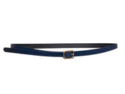 Leather Belt - Navy
