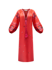 Pink Linen Dress