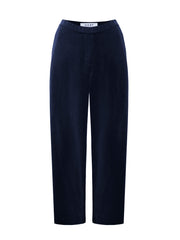 Imogen cotton velvet trouser - Dark Navy
