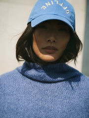 Jana alpaca blend sweater - Mid Denim Blue