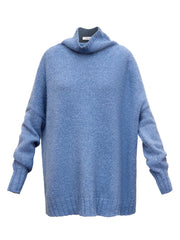 Jana alpaca blend sweater - Mid Denim Blue