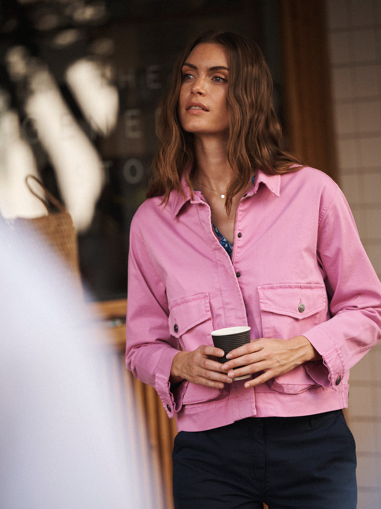 Madeleine Cotton Jacket in Pink NRBY Clothing