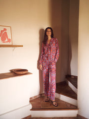 Thea square paisley printed trouser