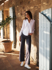 Ash cotton full length jean - Soft Grey