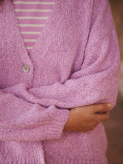 Micheala alpaca blend cardigan - Pink Sorbet