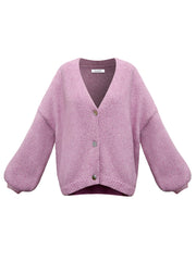 Micheala alpaca blend cardigan - Pink Sorbet