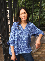 Nicola tonal animal print top