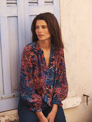 Nikki silk firework flower top