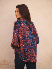 Nikki silk firework flower top