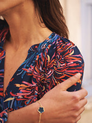 Nikki silk firework flower top