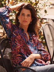 Nikki silk firework flower top