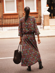 Tabby silk kaleidoscope skirt