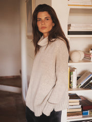 Jana alpaca blend sweater - Silver Grey