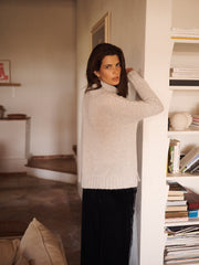 Jana alpaca blend sweater - Silver Grey