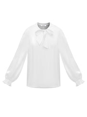 Teagan silk satin shirt - Ivory