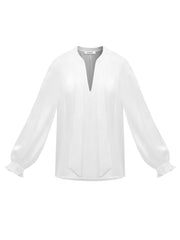 Teagan silk satin shirt - Ivory