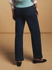 Ash denim wide leg jean - Dark Wash