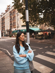 Vida cotton sweatshirt - Aqua