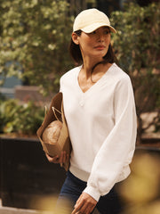 Vida cotton sweatshirt - Soft White