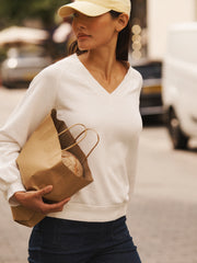 Vida cotton sweatshirt - Soft White