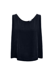 Violet silk blend velvet vest - Carbon