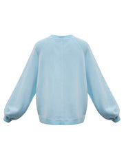 Vida cotton sweatshirt - Aqua